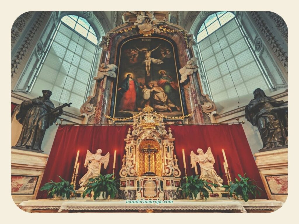 High altar of Court Church (Hofkirche) in Innsbruck, Austria