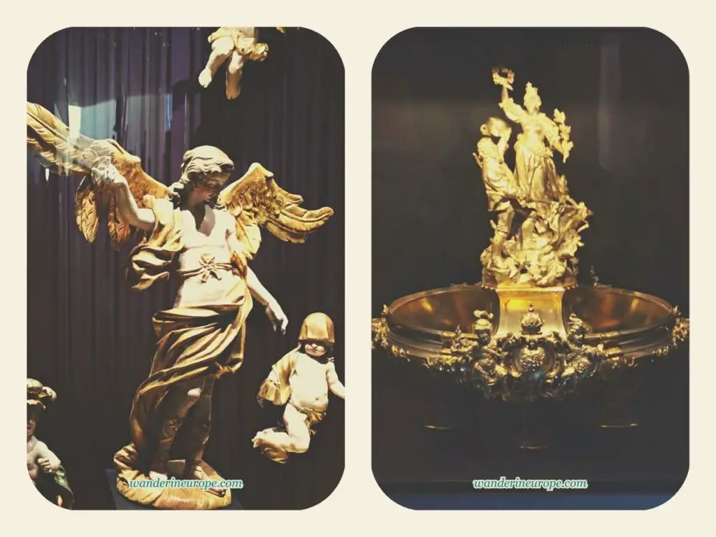 The golden exhibits inside Tirol Panorama Museum, Innsbruck, Austria