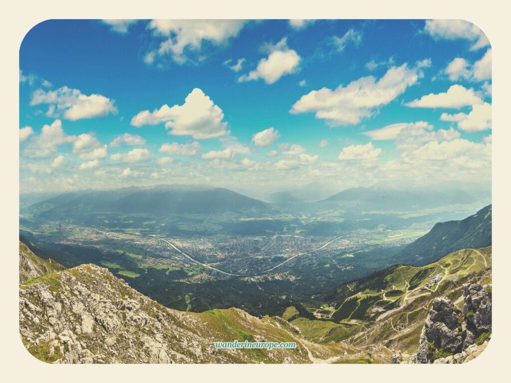 View from Hafelekar, Nordkette, Innsbruck, Austria