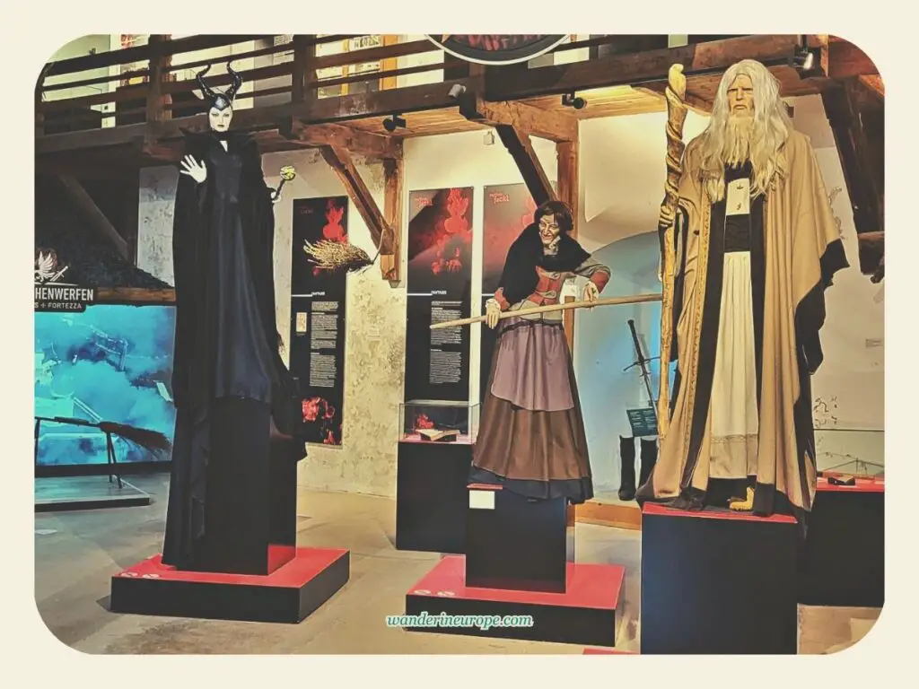 First floor of The Legend of Jackl exhibition in Hohenwerfen Fortress, Werfen, Salzburg, Austria