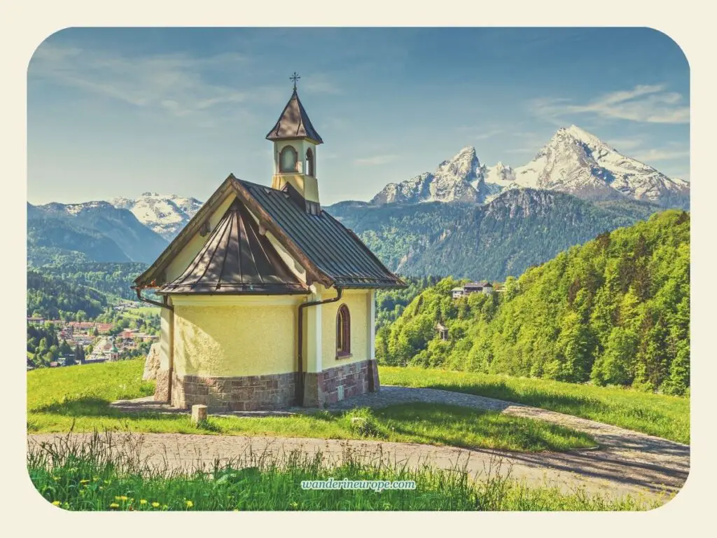 Kirchleitn Kapelle in Berchtesgaden, Bavaria, Germany, a day tip from Salzburg