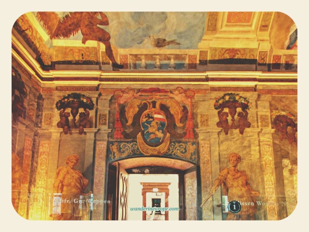 The beautiful frescoes of Hellbrunn Palace’s Ceremonial Hall, Salzburg, Austria