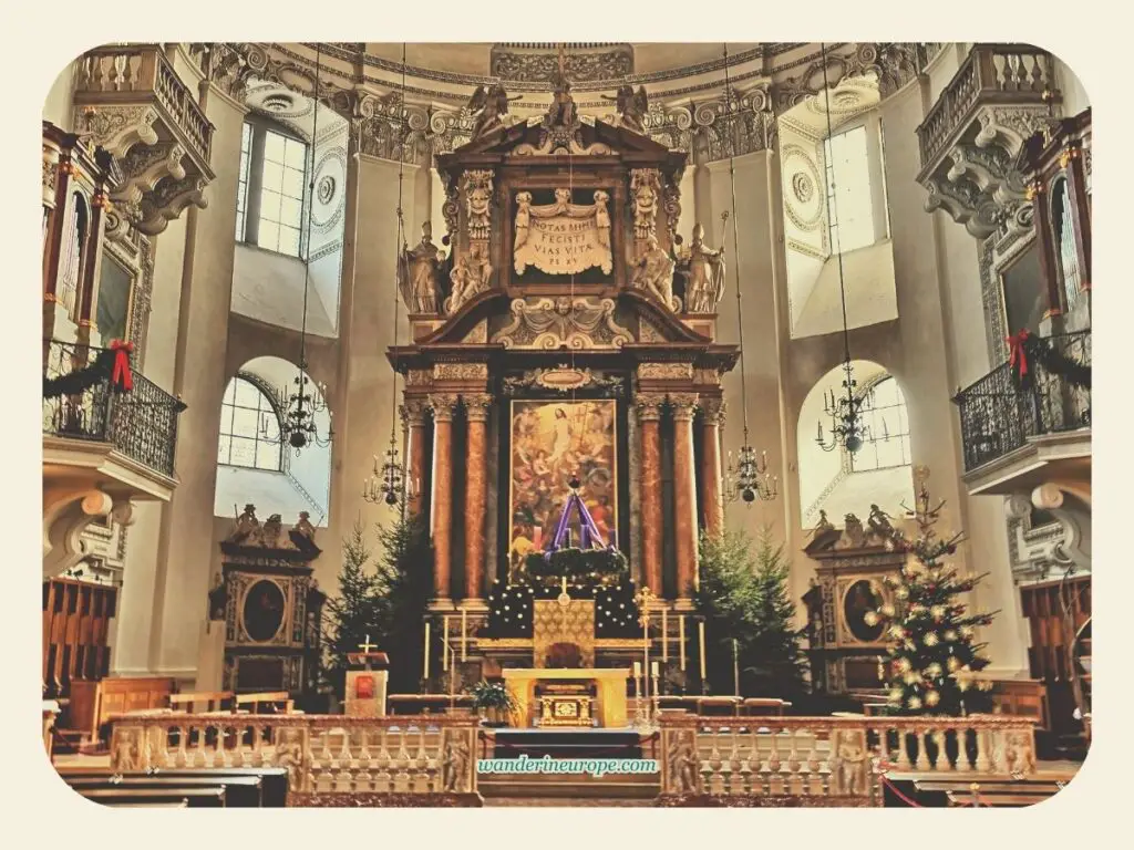 The high altar of Salzburg Cathedral, Salzburg, Austria