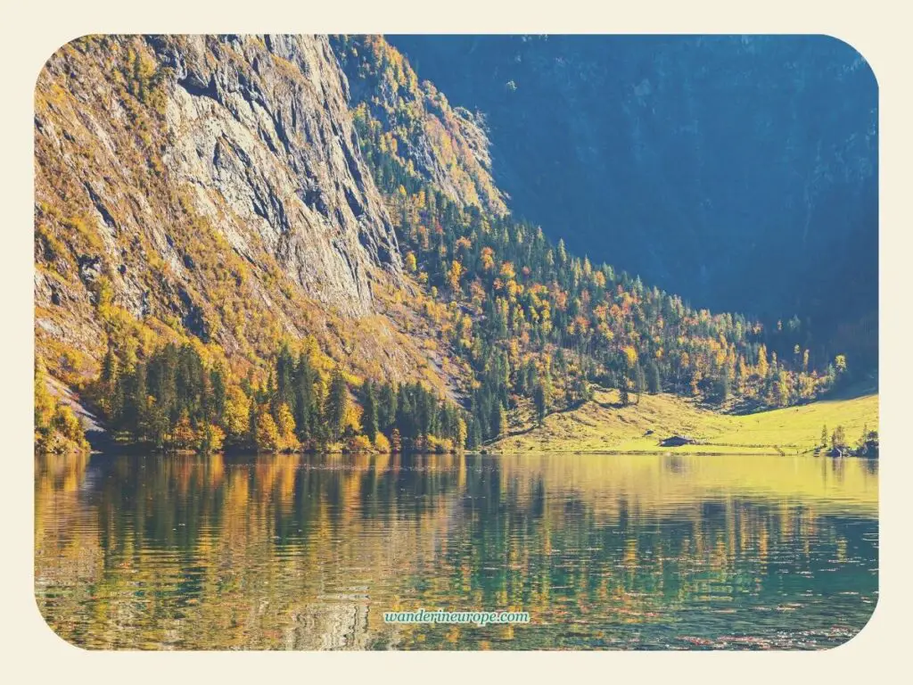 Tranquil scenery in Konigssee, Berchtesgaden, Bavaria, Germany, a day trip from Salzburg