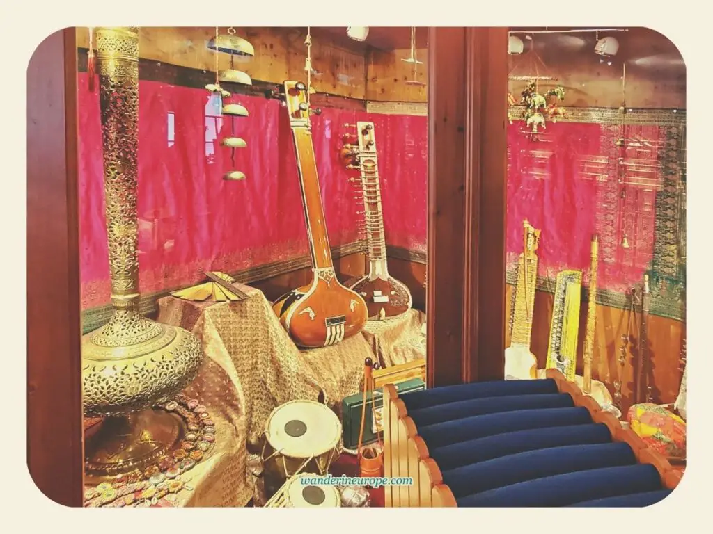 Unimaginable musical instruments from all over the world in the Musical Instruments Museum in St. Gilgen, Salzburg, Austria