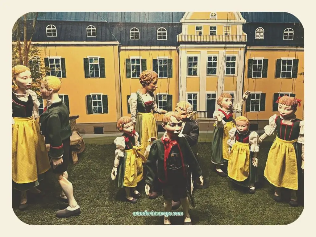 Von Trapp Family Puppet show in the Marionette Museum of Hohensalzburg Fortress, Salzburg, Austria