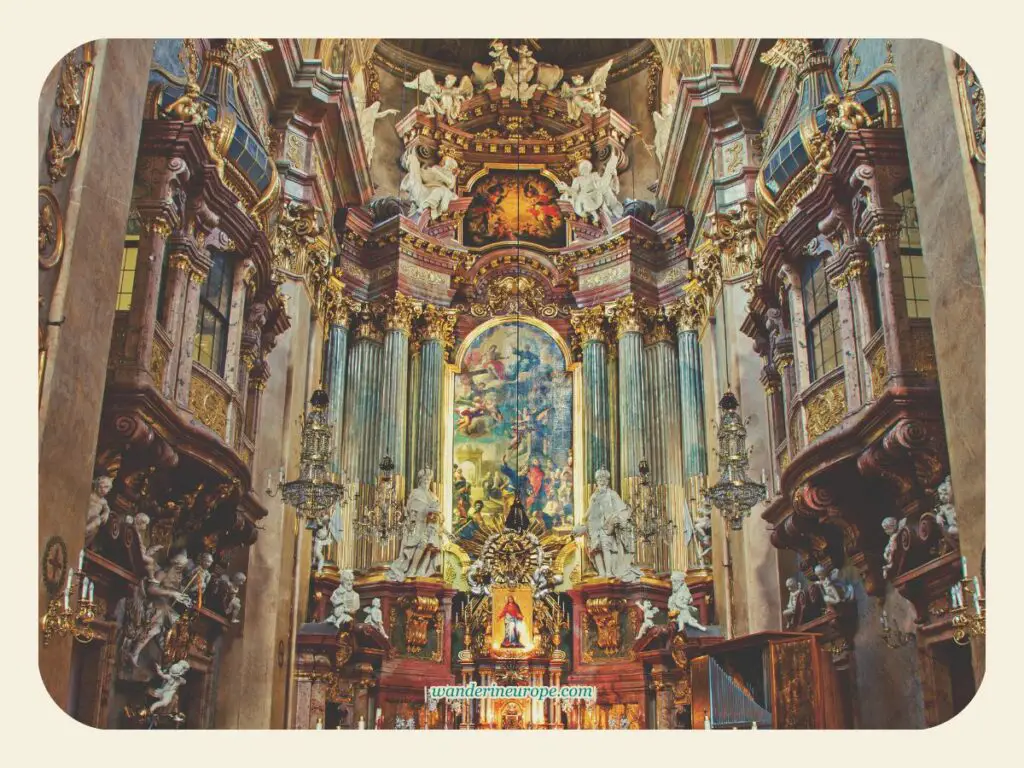 Peterskirche’s high altar, Vienna, Austria