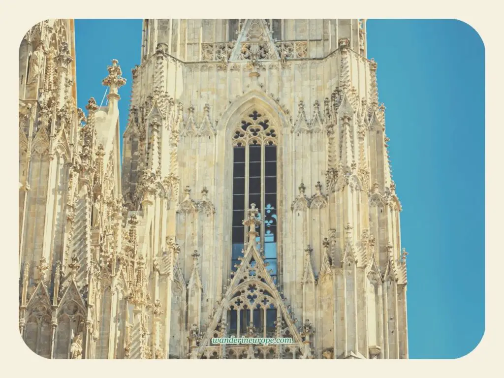 Saint Stephen’s Cathedral’s incredible details at incredible height, Vienna, Austria
