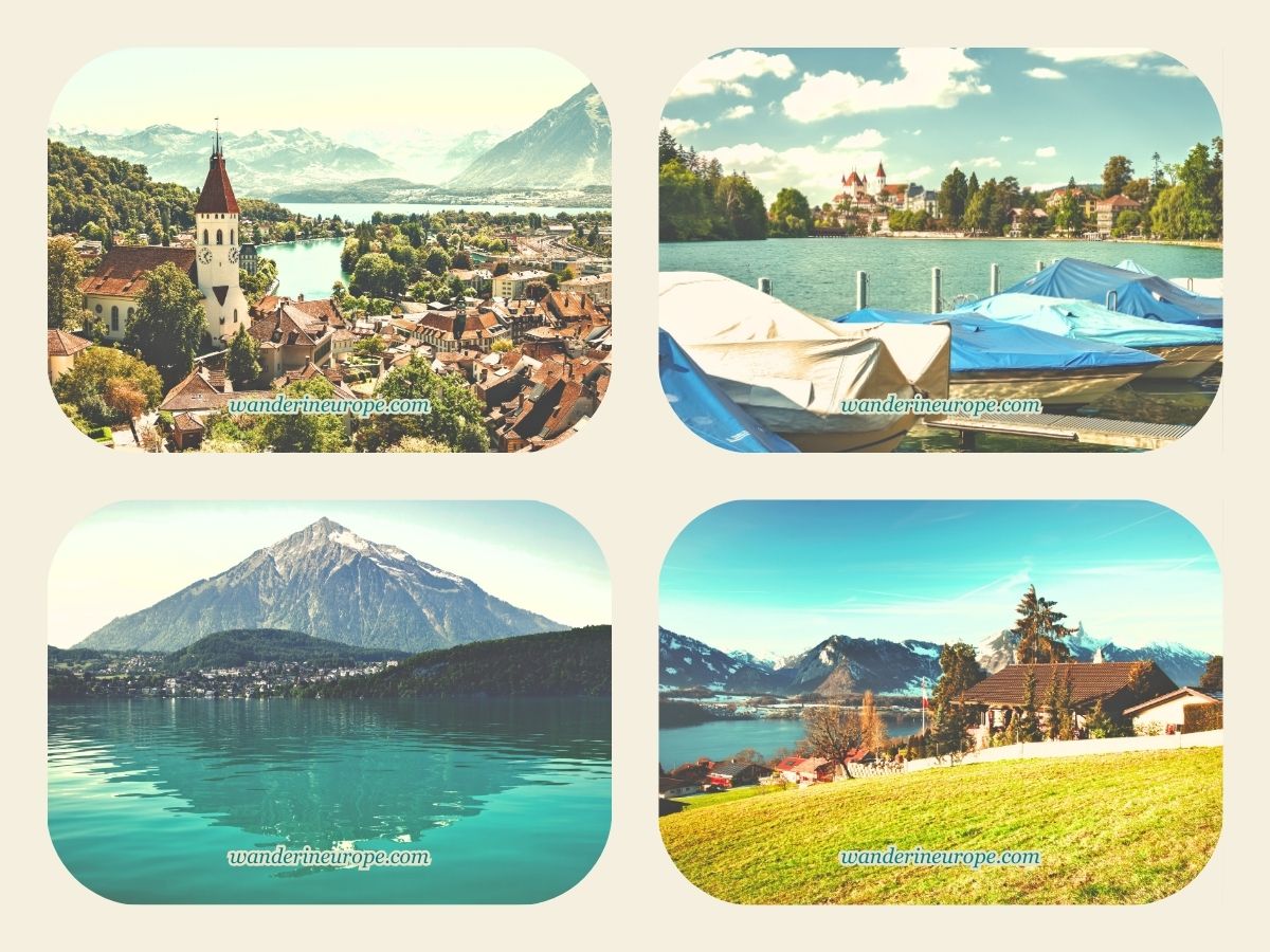 Beautiful places around Lake Thun, Switzerland