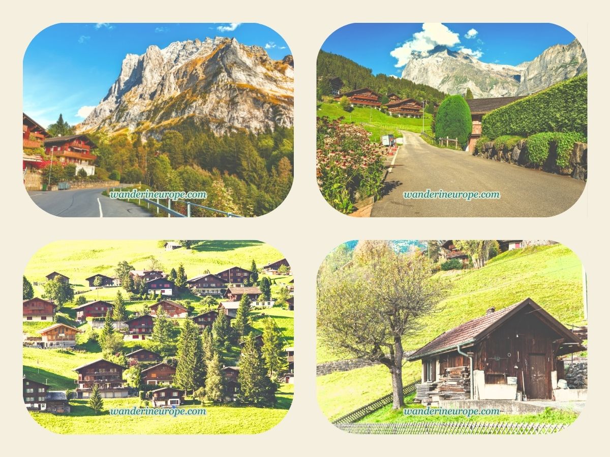 Beautiful scenes in Grindelwald Village, Day 5 Switzerland Itinerary