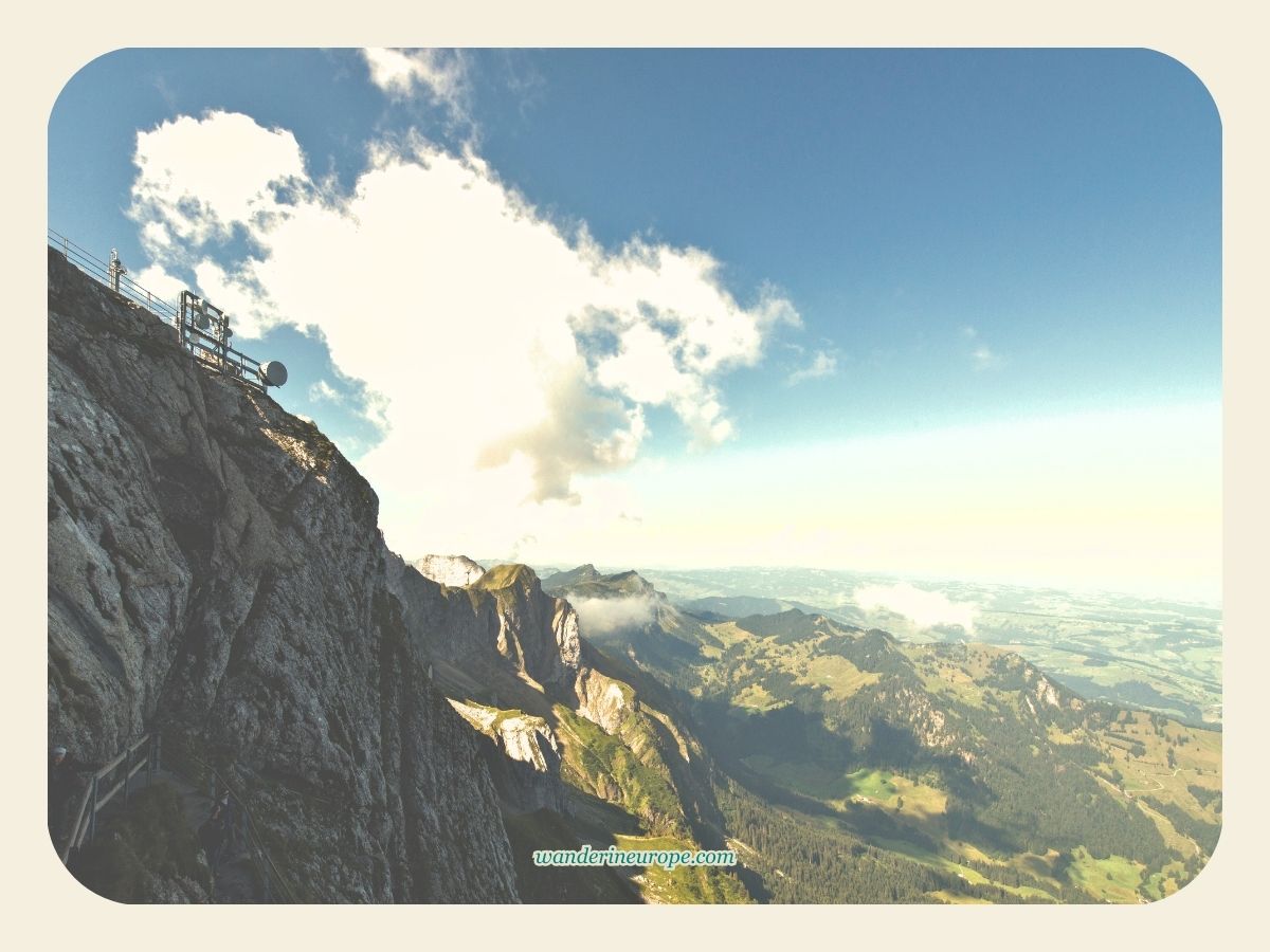 Breathtaking view of the Central Plateau from Mount Pilatus - a trip from Lucerne, Switzerland