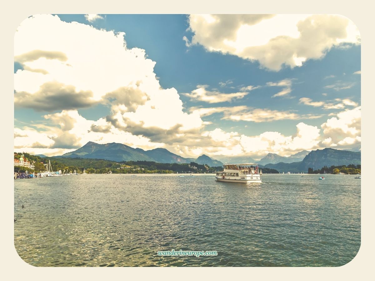 Cruise in Lake Lucerne, Switzerland