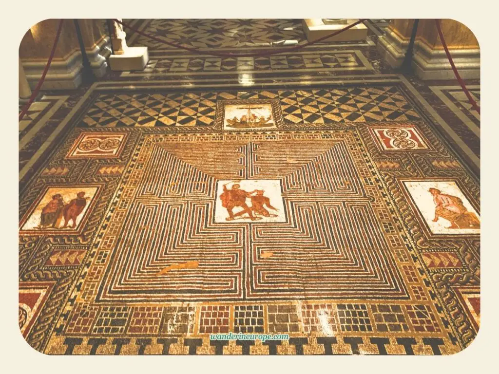 Don’t forget to look down when you wander in the museum. Check out this ancient floor decoration inside Kunsthistorisches Museum, Vienna, Austria