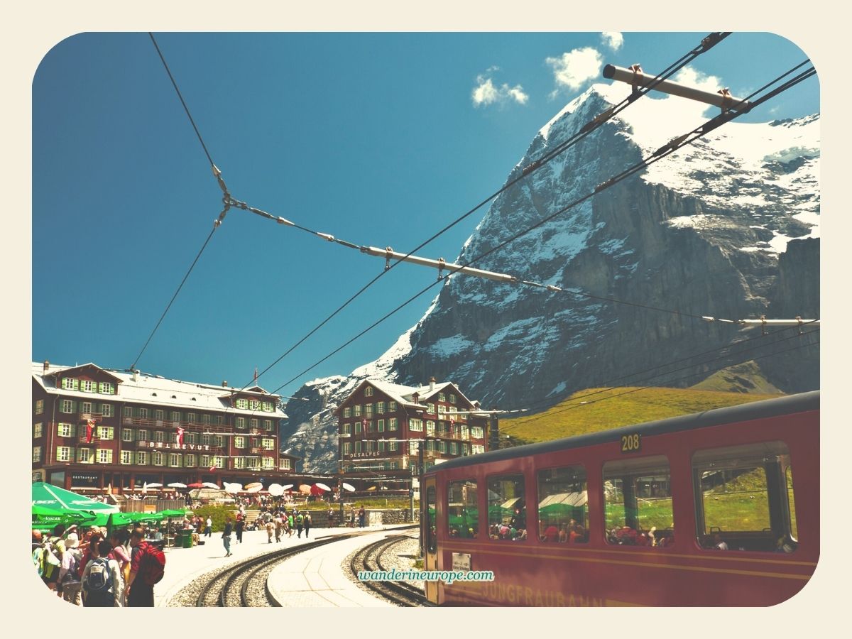 Eiger overlooking Kleine Scheidegg - summary free things to do one day in Grindelwald, Jungfrau Region, Switzerland