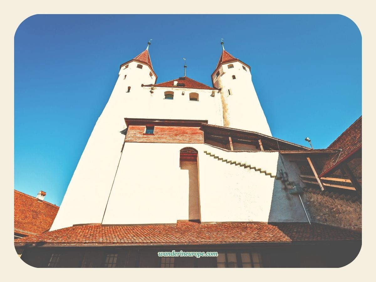 The formidable facade of Thun Castle in Thun, Switzerlandormat For Landscape