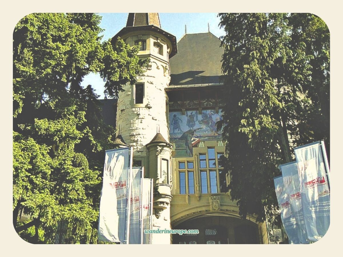 Facade of Bern Historical Museum in Bern, Switzerland