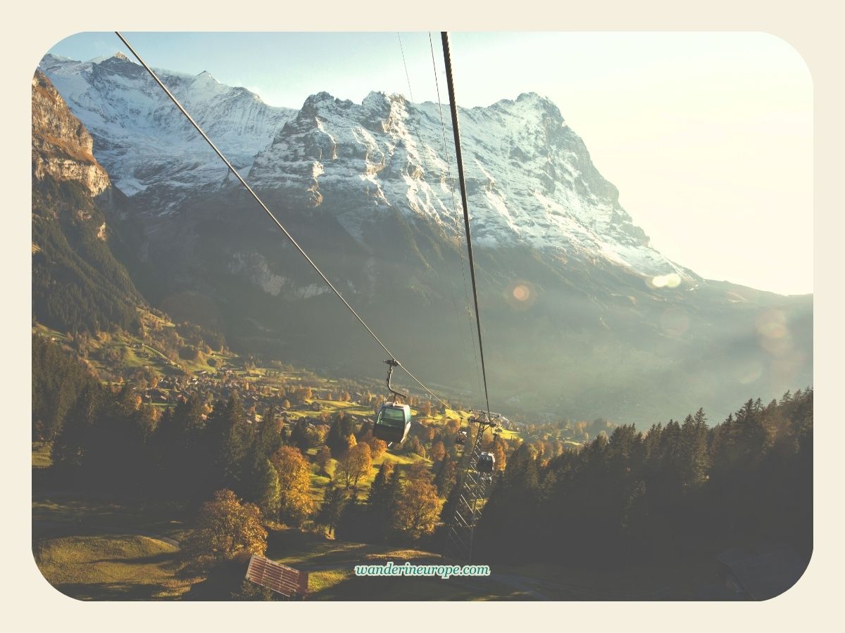 Grindelwald Cable Car - summary free things to do one day in Grindelwald, Jungfrau Region, Switzerland