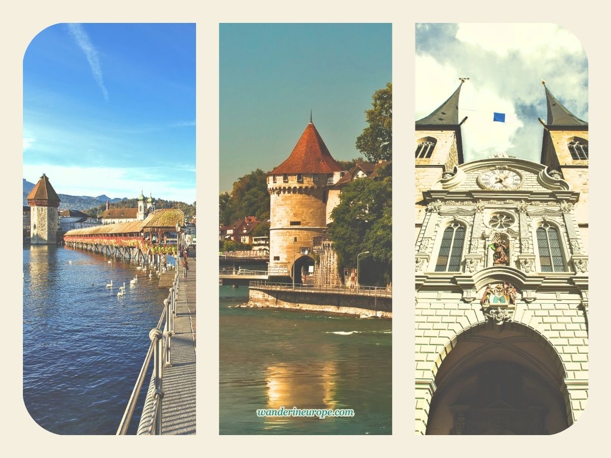 Iconic landmarks - Summary of Day 1 of 2-day Itinerary For Lucerne, Switzerland