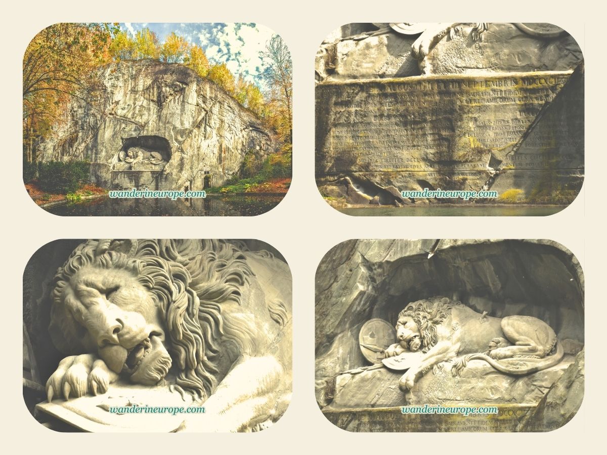 Lion Monument, 5th destination for 1 day itinerary Lucerne, Switzerland