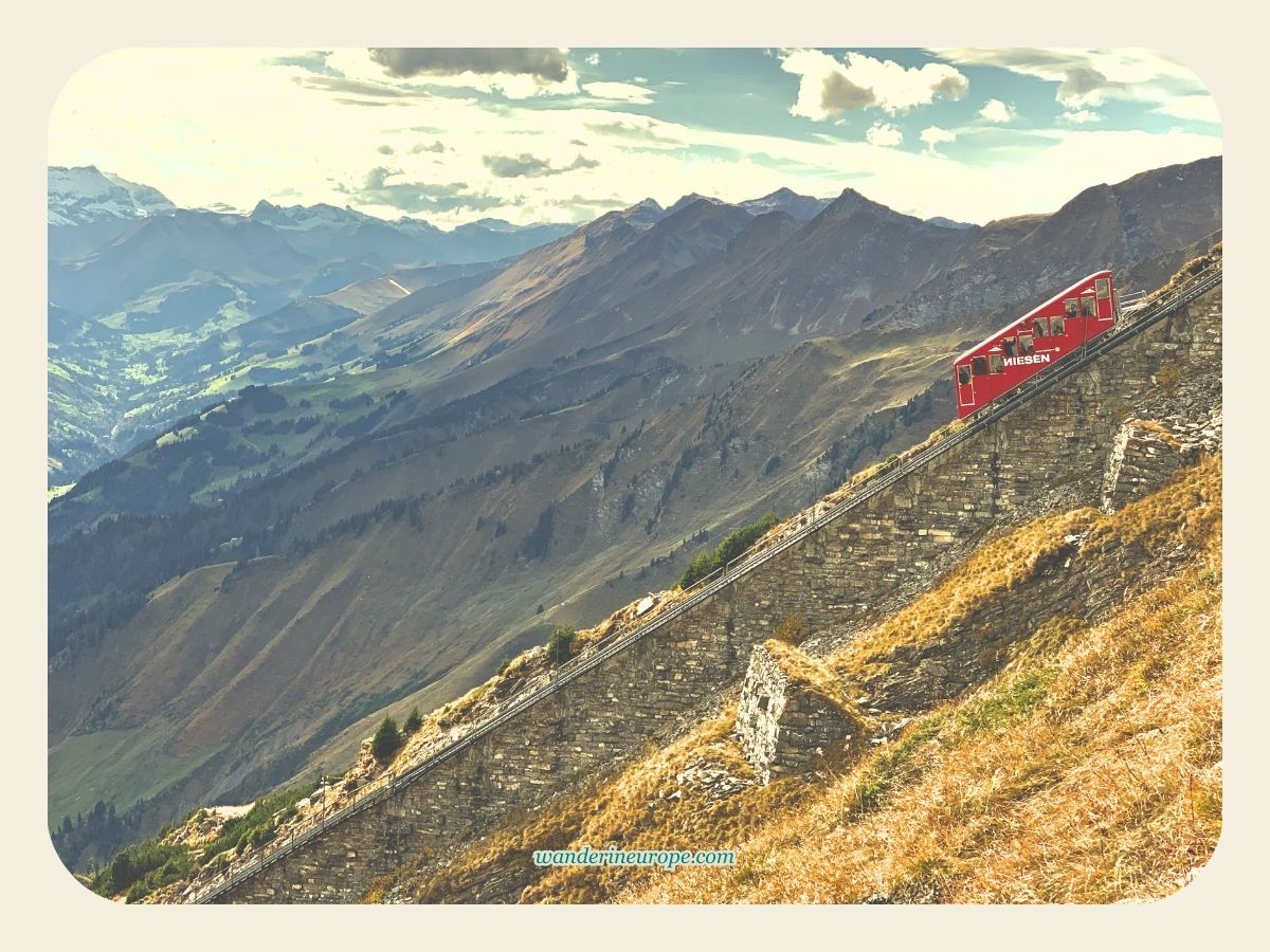 Mount Niesen's Funicular Railway, Switzerland