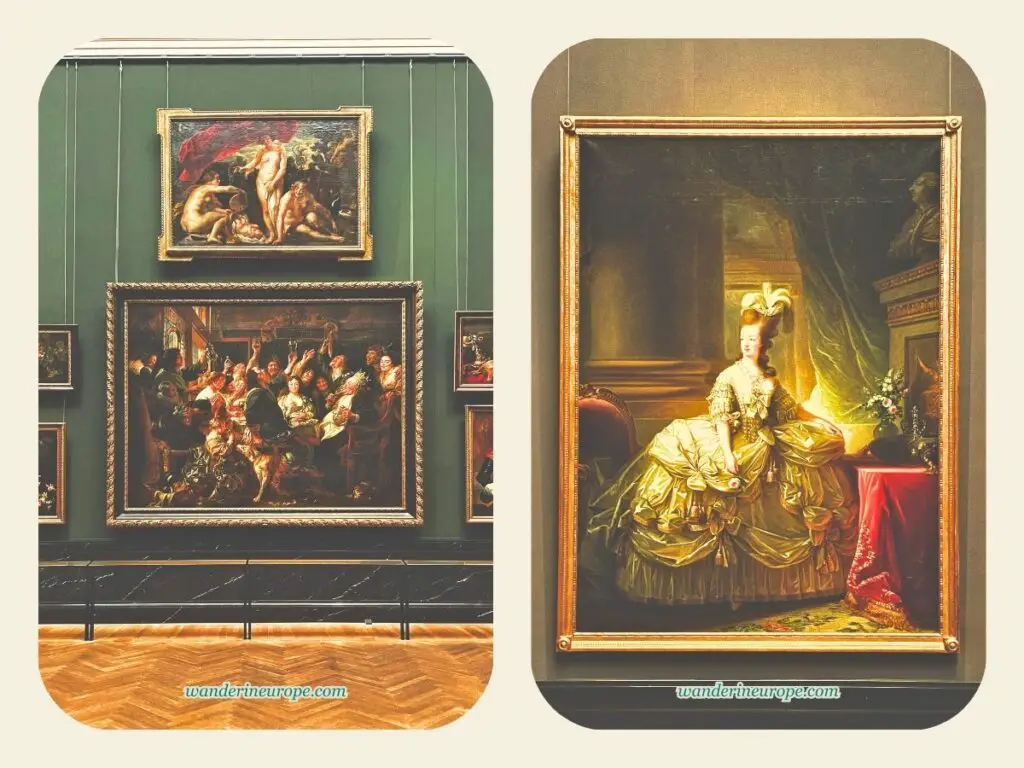 Paintings depicting the Creation, feast with the emperor, and Marie Antoinette, Kunsthistorisches Museum, Vienna, Austria