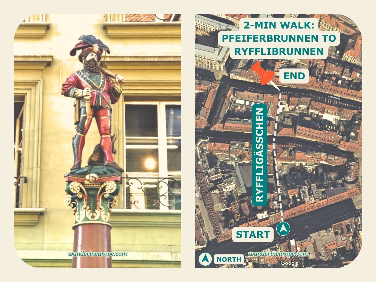 Photo and exact location of Ryfflibrunnen in Bern, Switzerland