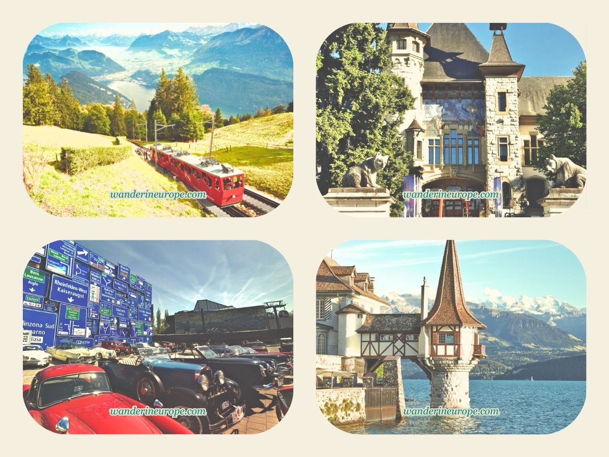 Pilatus Railway, Bern Historical Museum, Museum of Transport, Oberhofen castle, Itinerary Destinations, 4 Days in Switzerland
