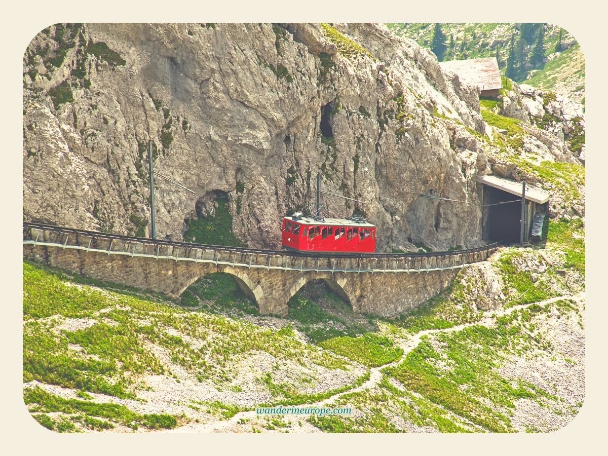 Pilatus Railway in Lucerne, Switzerland