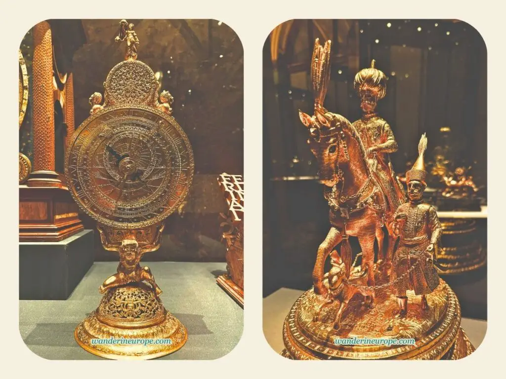 Priceless golden clocks and automatons, Kunsthistorisches Museum, Vienna, Austria