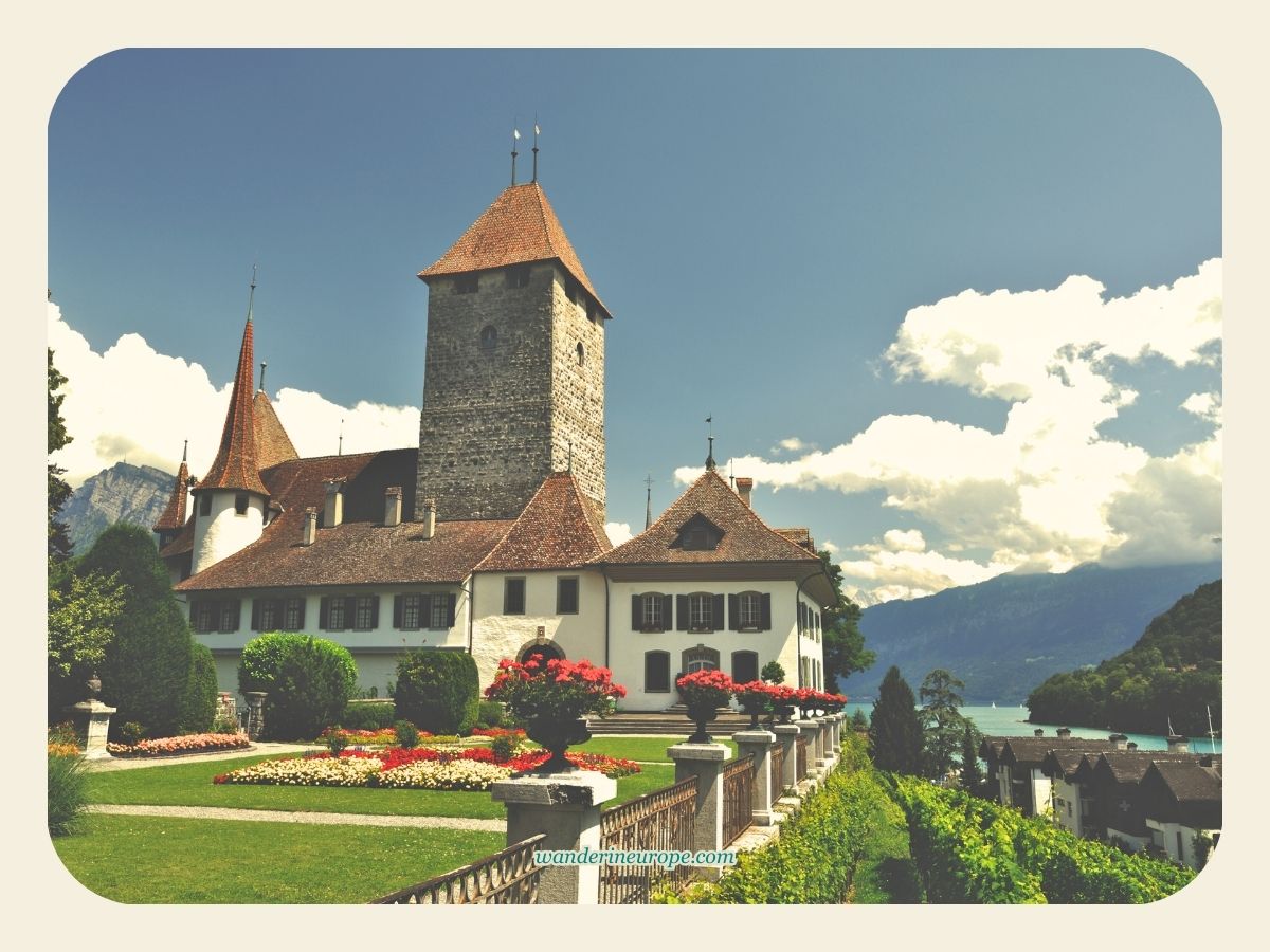 Spiez Castle and Lake Thun, Switzerland