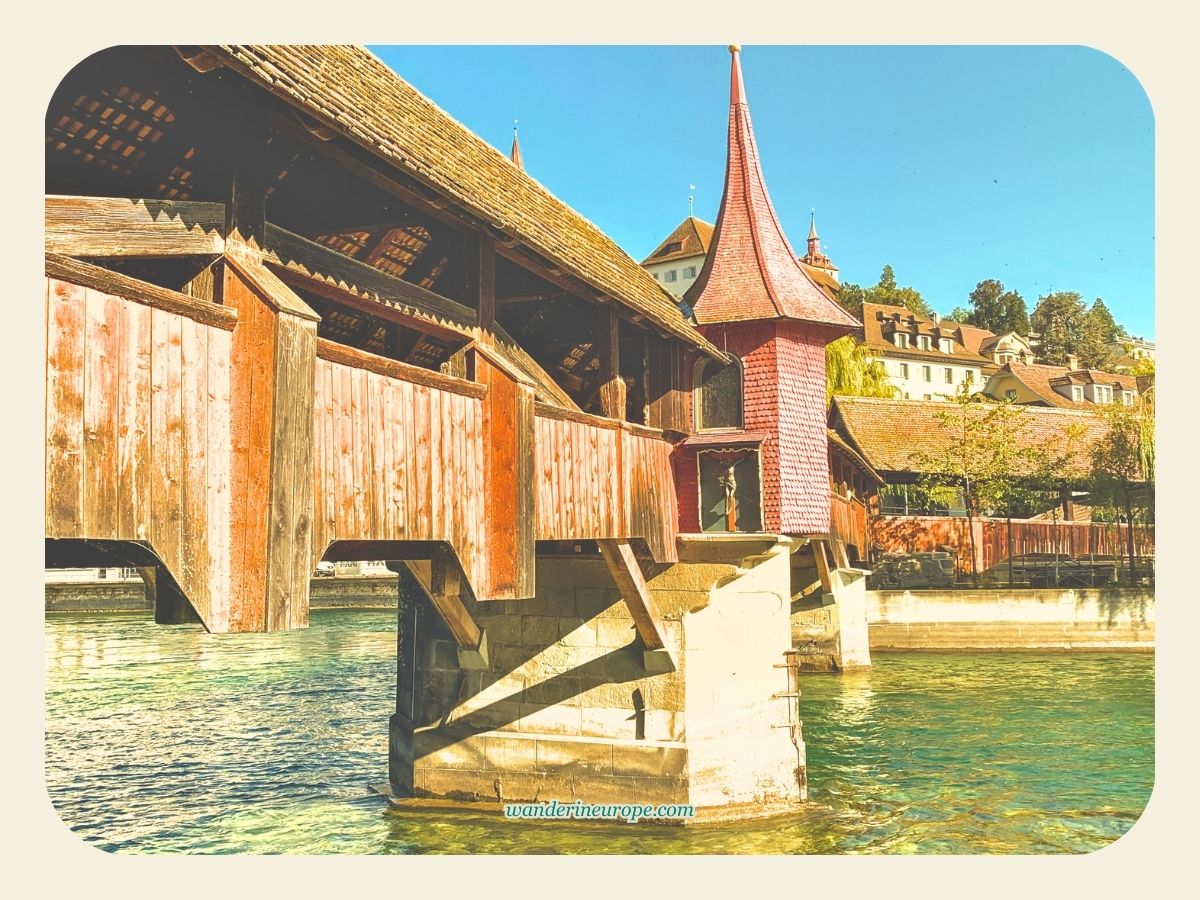 Spreuer Bridge in Lucerne, Switzerland