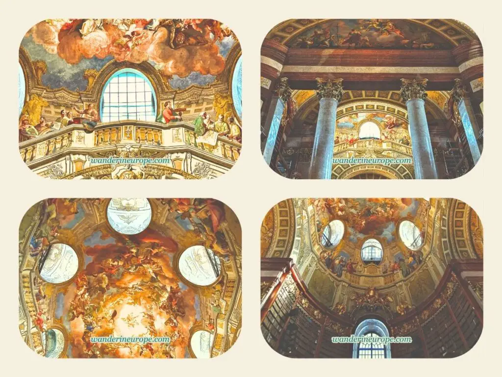 Stunning interiors of Austrian National Library in Hofburg, Vienna, Austria