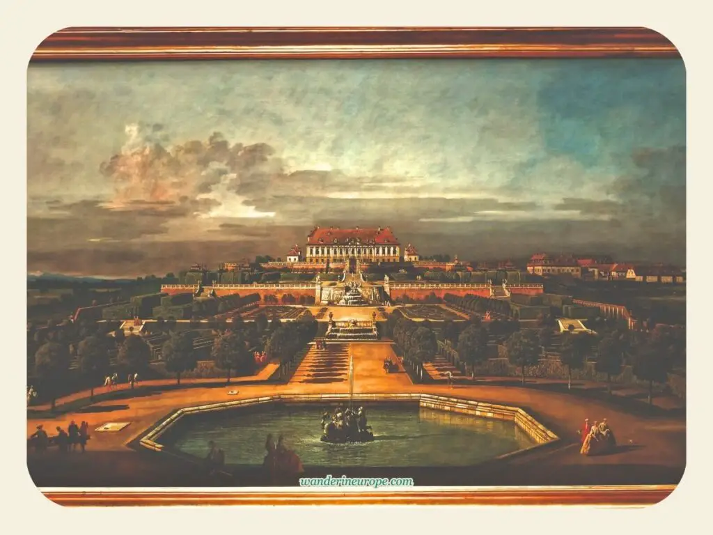 The Schloss Hof Garden Side by Bernardo Bellotto, Kunsthistorisches Museum, Vienna, Austria