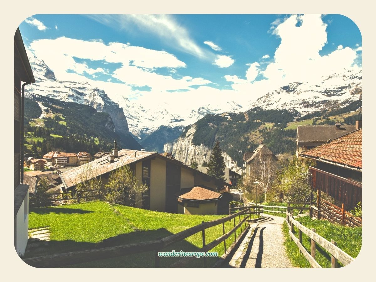 The breathtaking scenery from Wengen, Day 4 Switzerland Itinerary