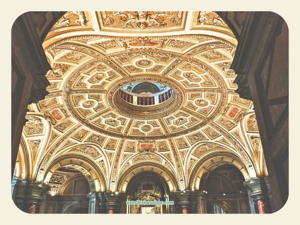 The ceiling of the museum is a work of art, Kunsthistorisches Museum, Vienna, Austria