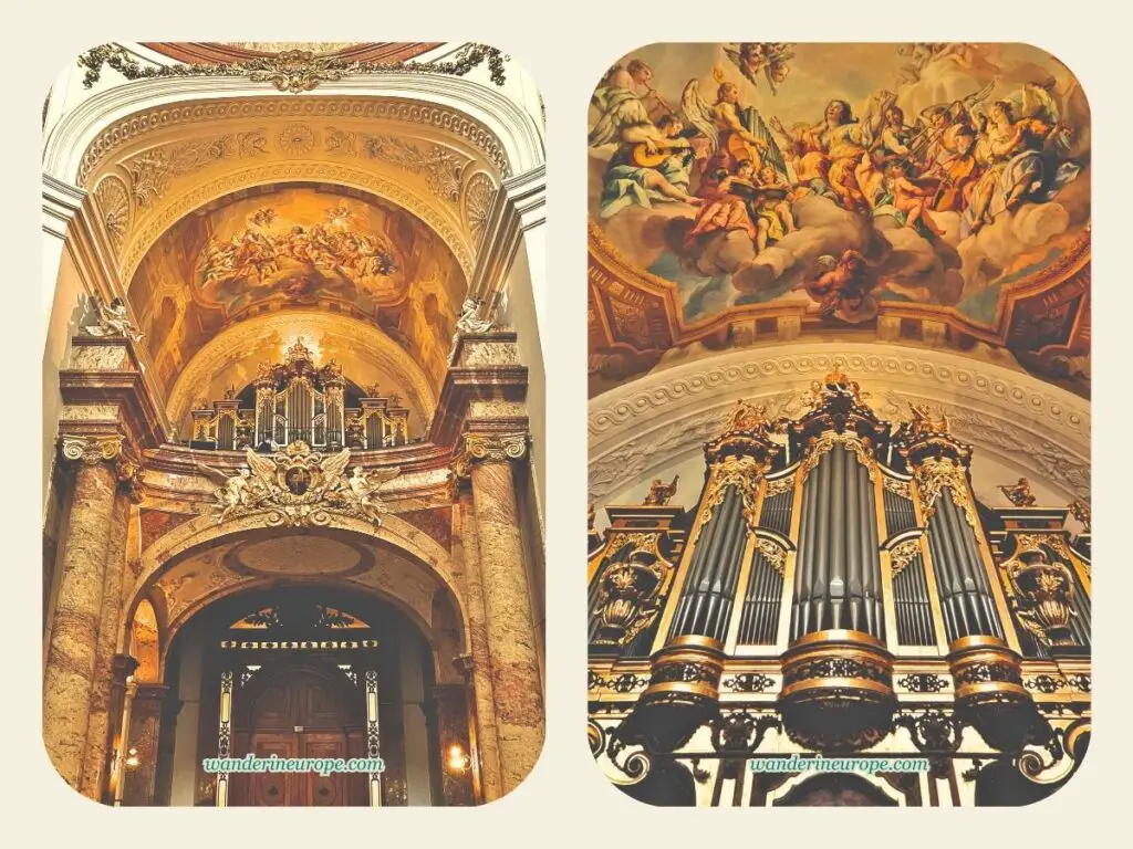 The organ of Karlskirche, Vienna, Austria