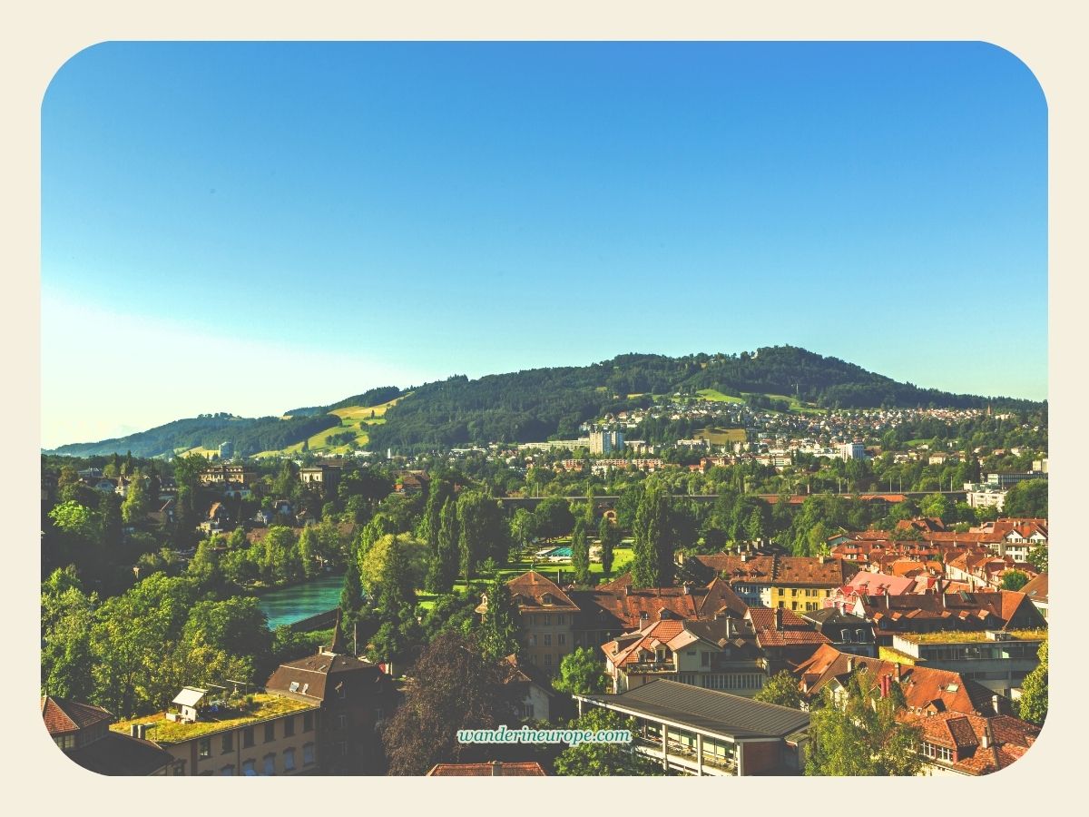 View of Gurten from Bern, Switzerland