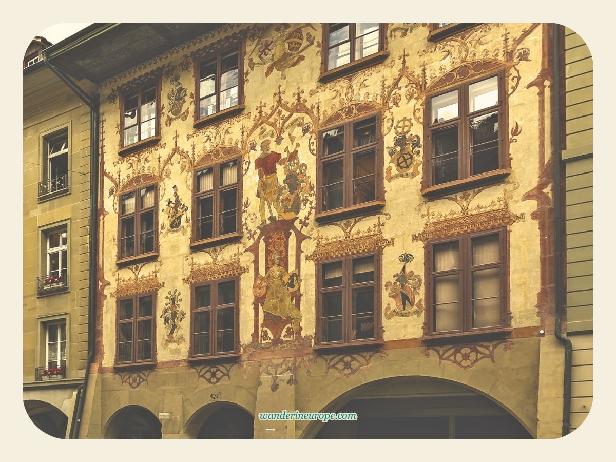 Zeerlederhaus in Junkerngasse in Bern, Switzerland