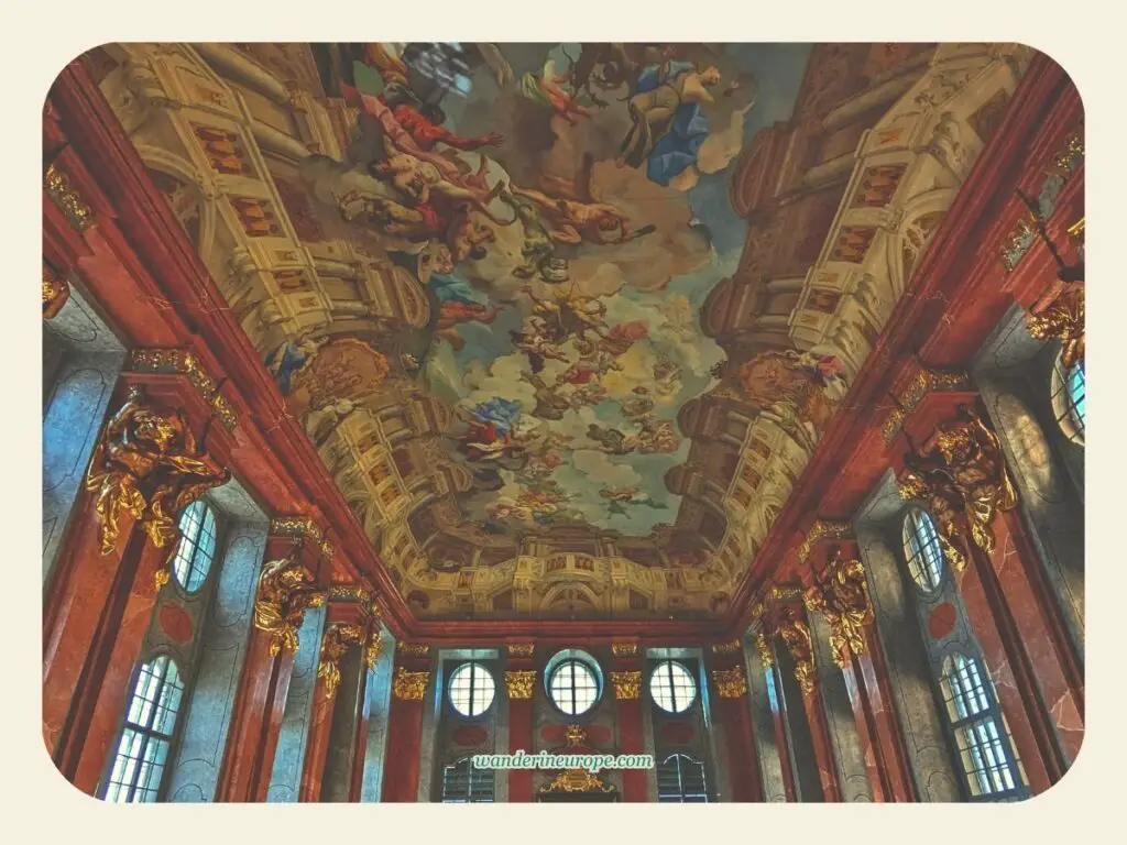 The Marble Hall of Melk Abbey, a highlight of this destination from Vienna, Austria