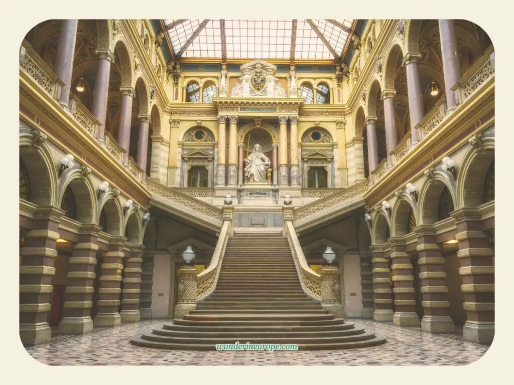 Inside Justizpalast, one of the notable landmarks you can visit when exploring Ringstrasse of Vienna, Austria